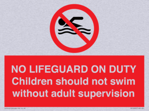 NO LIFEGUARD ON DUTY